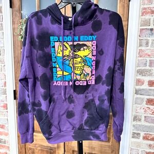 Cartoon Network Hoodie Women S Purple Ed Edd n Eddy Tie Dye Graphic Pullover